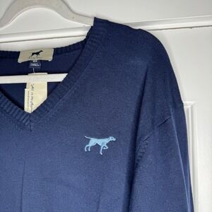 Birddog Golf Sweater Mens XL Navy Blue V Neck Pullover NWT